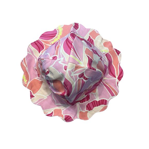 NWT Janie and Jack Peony Print Bucket Hat Girls Size 4-5 - Picture 3 of 8